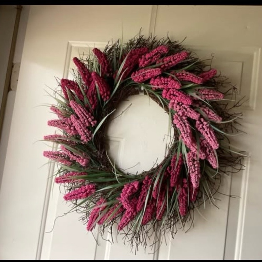 Pink Ombré Door Wreath NWOT